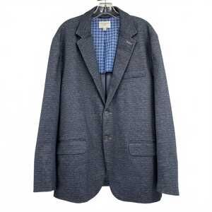 Con.Struct Navy Blue Heathered Blazer | XXL Regular, 2 Piece Suit & Blazer